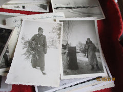 27 Fotos Wehrmacht 2.WK 22.Infanterie-Division Bremen Winter Russland 1942/43 Wehrmacht zum Teil rückseitig beschrieben Ostfront 1942/43