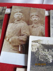 9 Fotos 1.WK AK Infanterie-Regiment Bremen 1. Hanseatisches Nr. 75-1.WK Front Leben zum Teil CDV rückseitig beschrieben