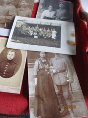 9 Fotos 1.WK AK Infanterie-Regiment Bremen 1. Hanseatisches Nr. 75-1.WK Front Leben zum Teil CDV rückseitig beschrieben