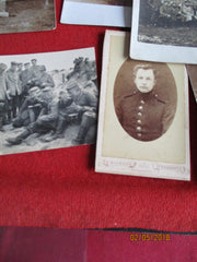 9 Fotos 1.WK AK Infanterie-Regiment Bremen 1. Hanseatisches Nr. 75-1.WK Front Leben zum Teil CDV rückseitig beschrieben