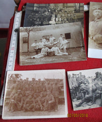 9 Fotos 1.WK AK Infanterie-Regiment Bremen 1. Hanseatisches Nr. 75-1.WK Front Leben zum Teil CDV rückseitig beschrieben