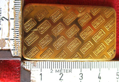 Autobahngold Briefbeschwerer Gold barren 50gramm CREDIT SUISSE 999 FINE GOLD SELTEN! aus Erbschaft / Haushaltsauflösung