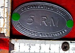 Wehrmacht OT Organisation Todt Geld RM 5 Reichsmark RM BRITISCHE KANALINSEL