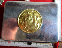 Marine Seebataillion Kolonien China Boxer Aufstand Tabakdose Graben-Arbeit Reservisten Maße ca 11x8x3 cm Kaiserreich aus einem alten Händlerbestand