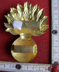 Sturm-Pionier Preussen Grenadiermütze großes Abzeichen Mineure Bergmann Pioniere France Belgique Repro